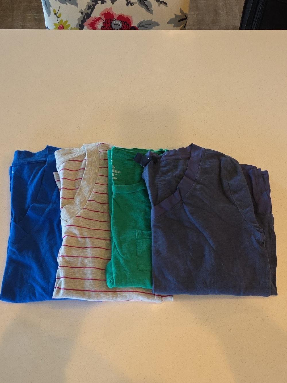 GAP women's mixed tee set in blue, gray, green, navy